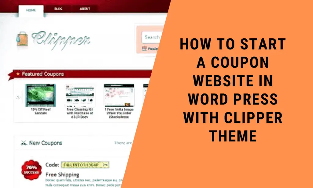 How to Start a Coupon Website in WordPress with Clipper theme?
