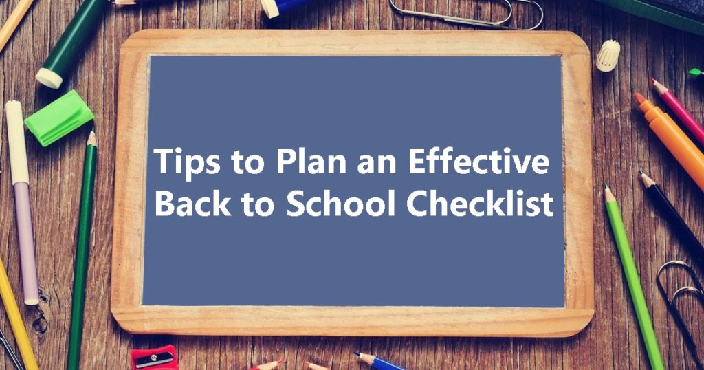 Effective Back to School Checklist