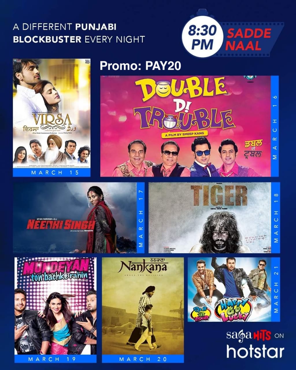 5 Off & 40 Gift with Hotstar Canada Subscription using Coupon PAY20