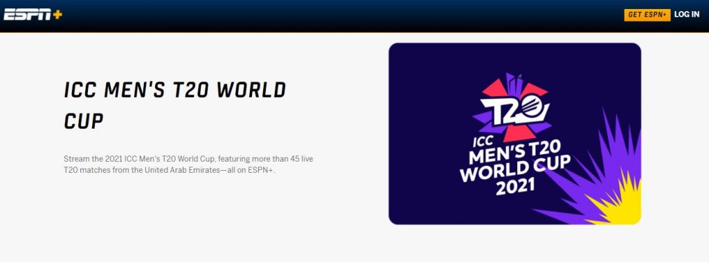 T20 WC on ESPN Plus