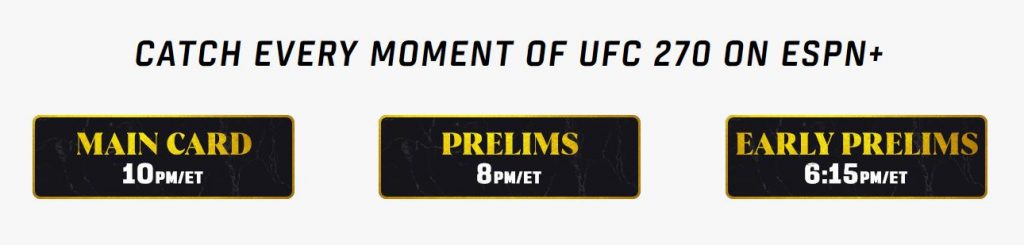 UFC 270 Live Stream