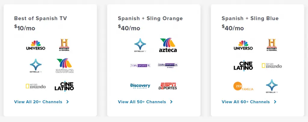 Sling tv Latino