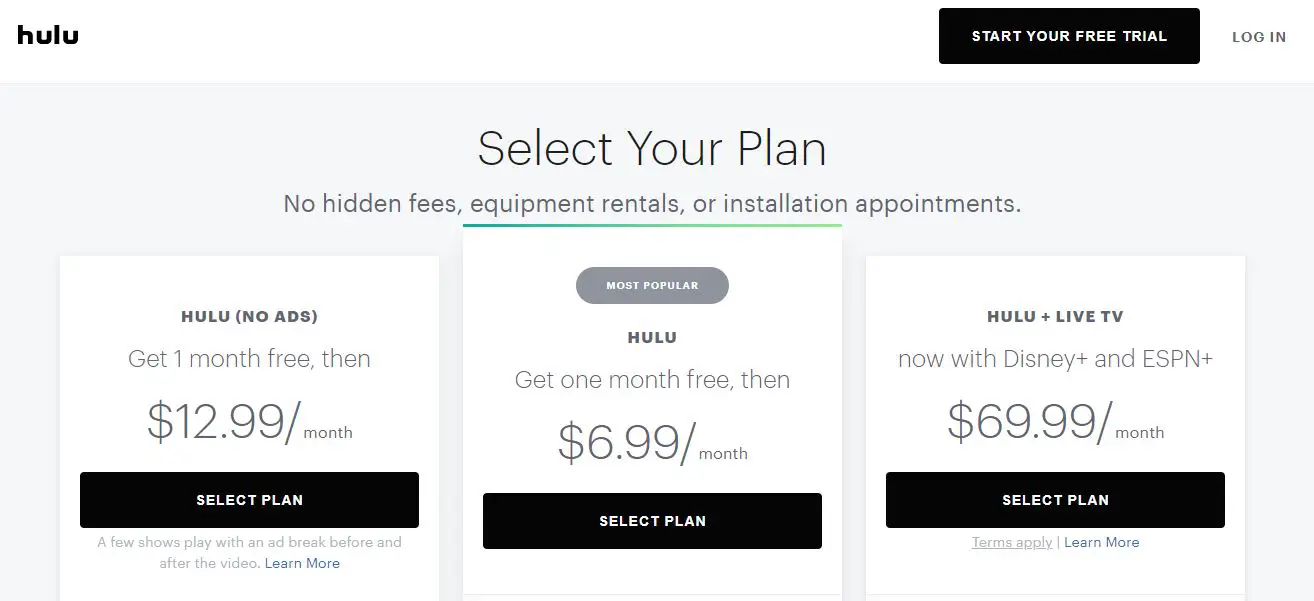 Hulu Subscription Plans 2023 free trial offer and 65 discount