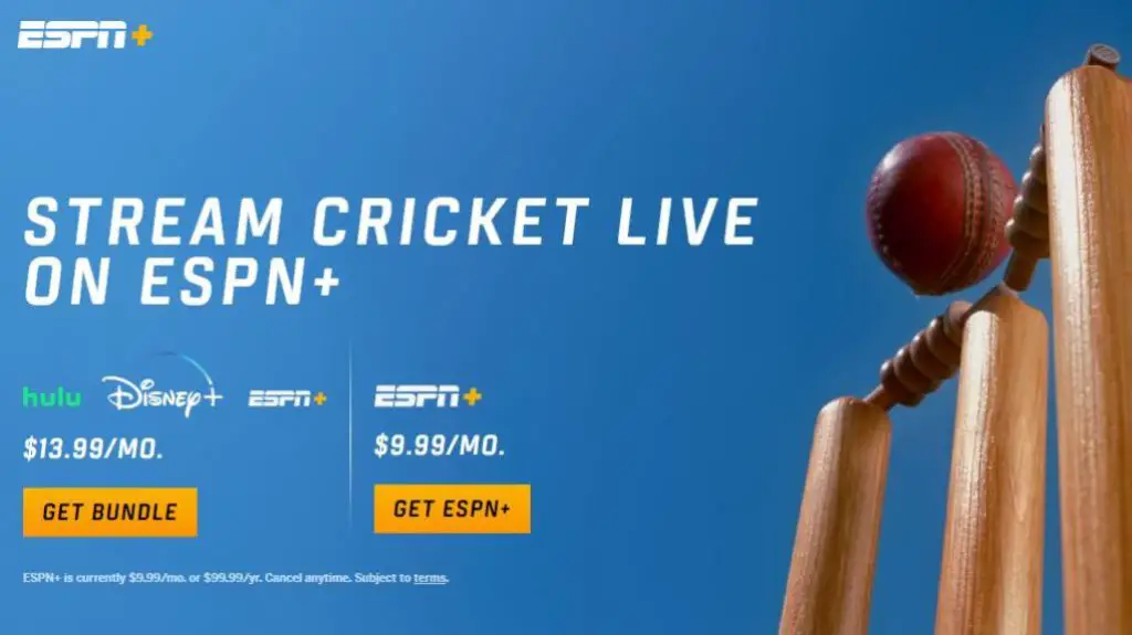Watch T20 World Cup on ESPN Plus