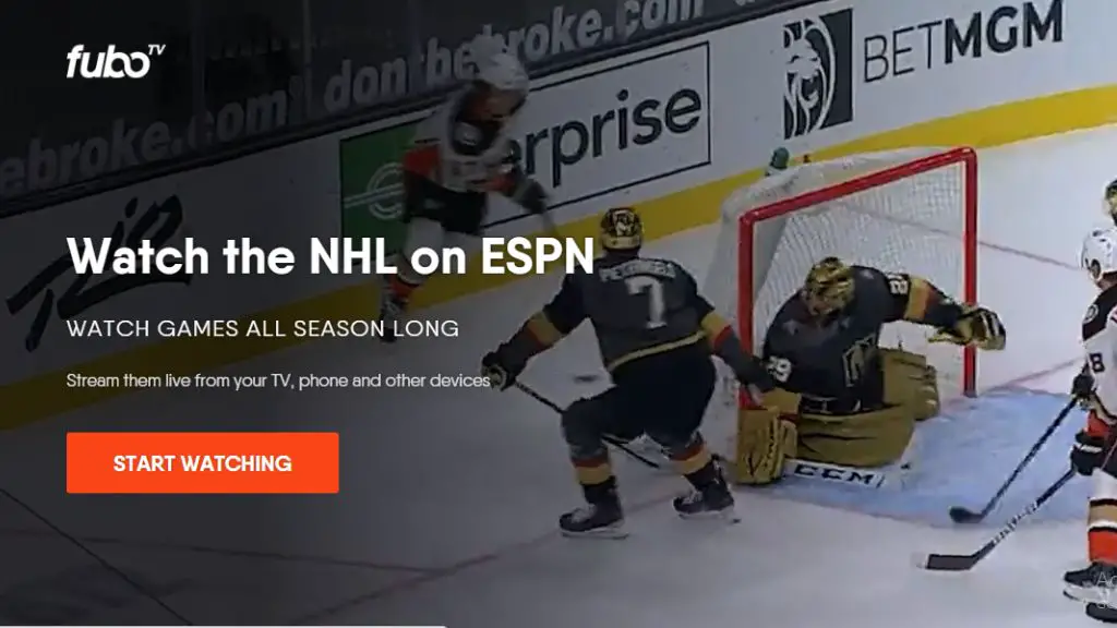FuboTV Streaming For NHL game