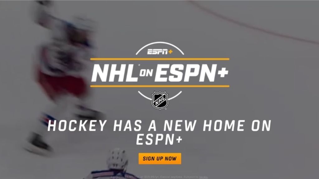 ESPN Plus Streaming For NHL game