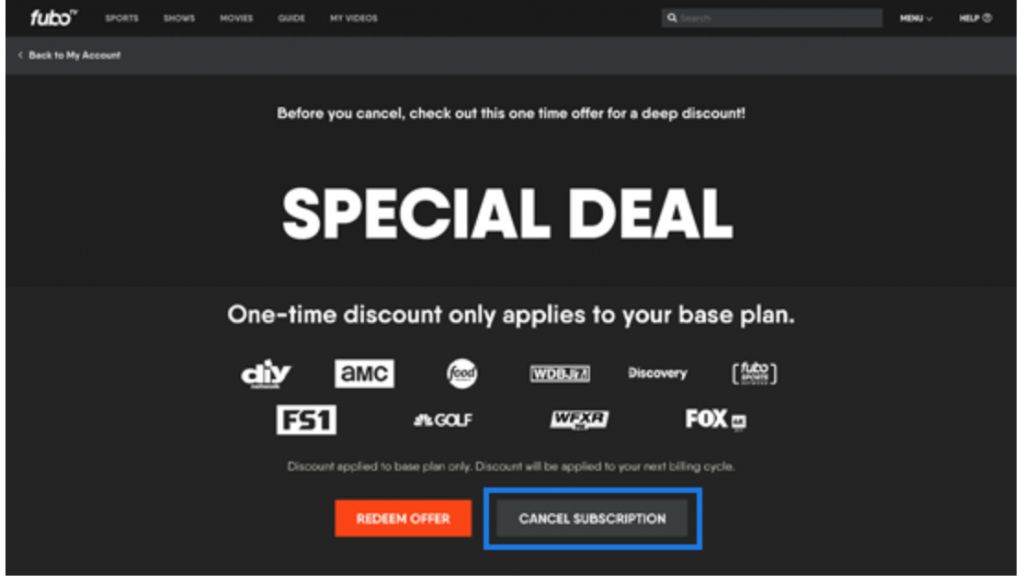 FuboTV Special Deal