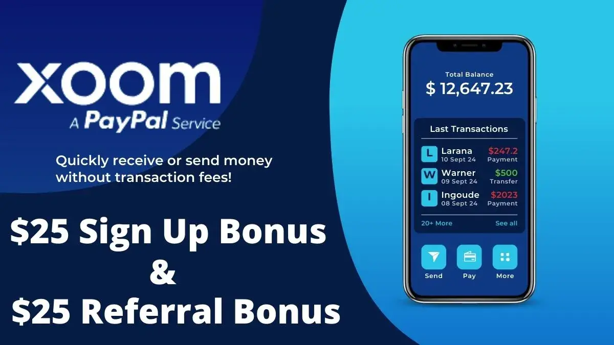 Xoom New Customer offers 2023 25 Signup Bonus Overseas Money Transfer