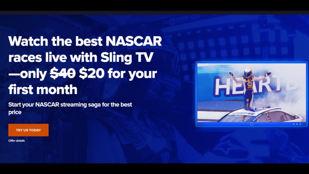 Watch NASCAR on Sling 