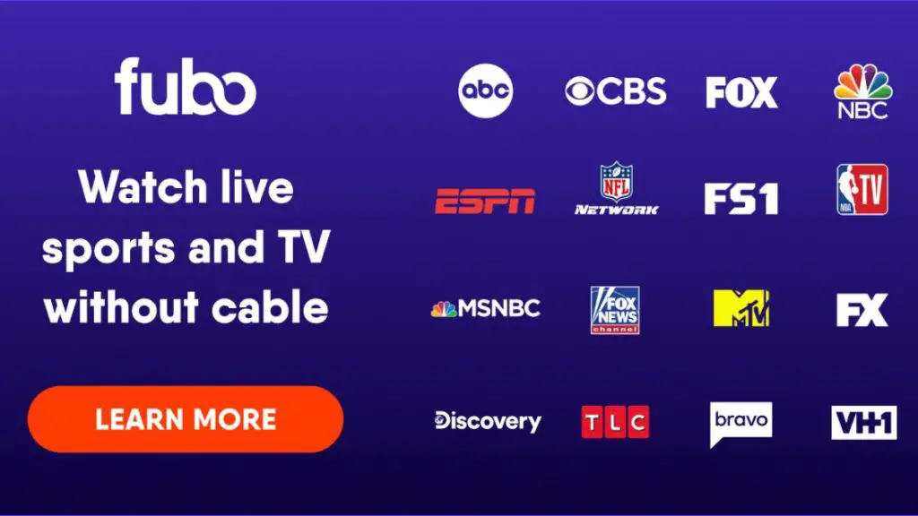FuboTV Live Sports and TV Without Cable