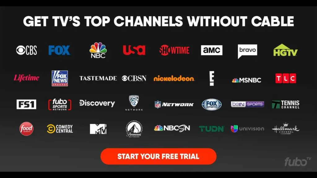 FUboTV Start your Free trial